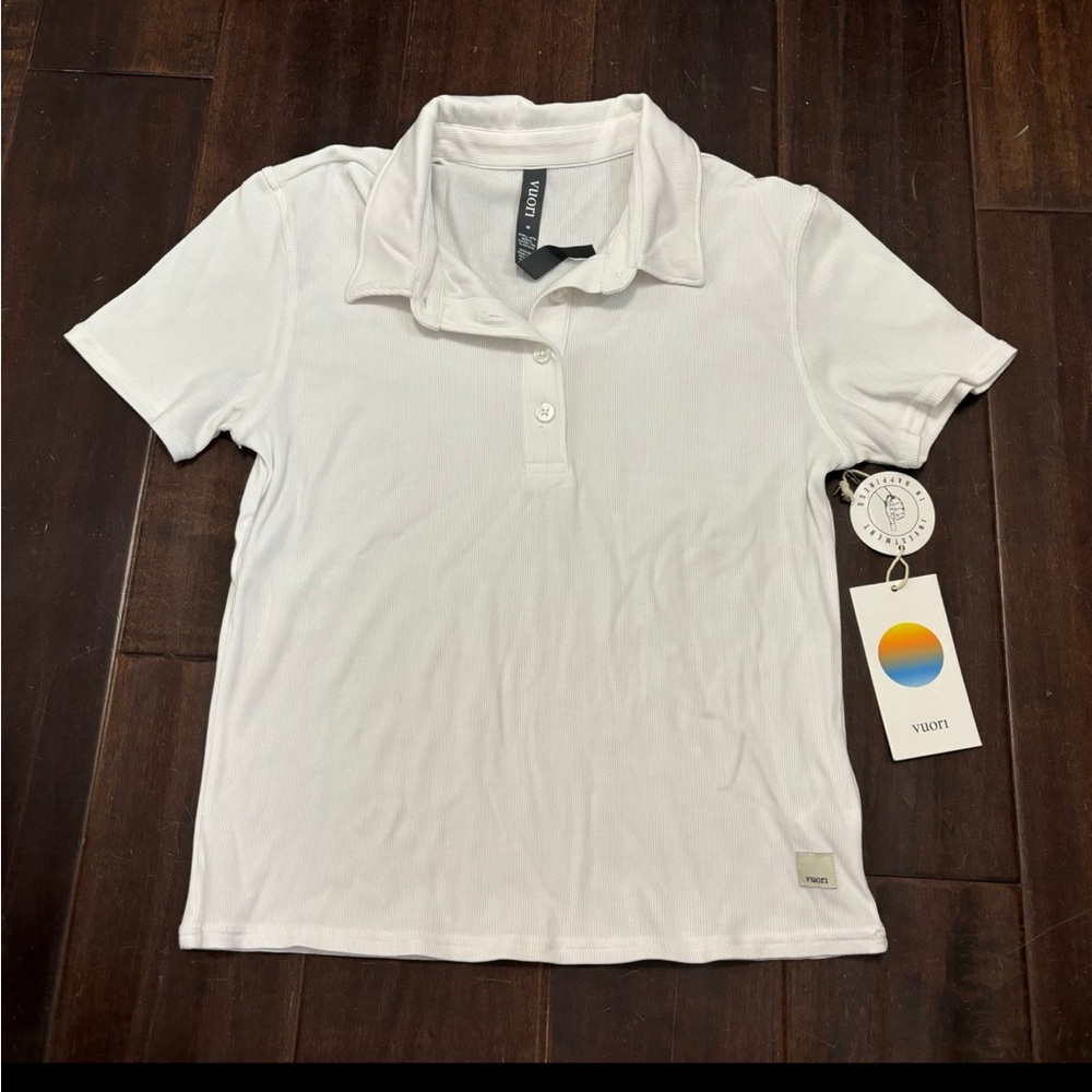 Vuori Mudra Fitted Polo White